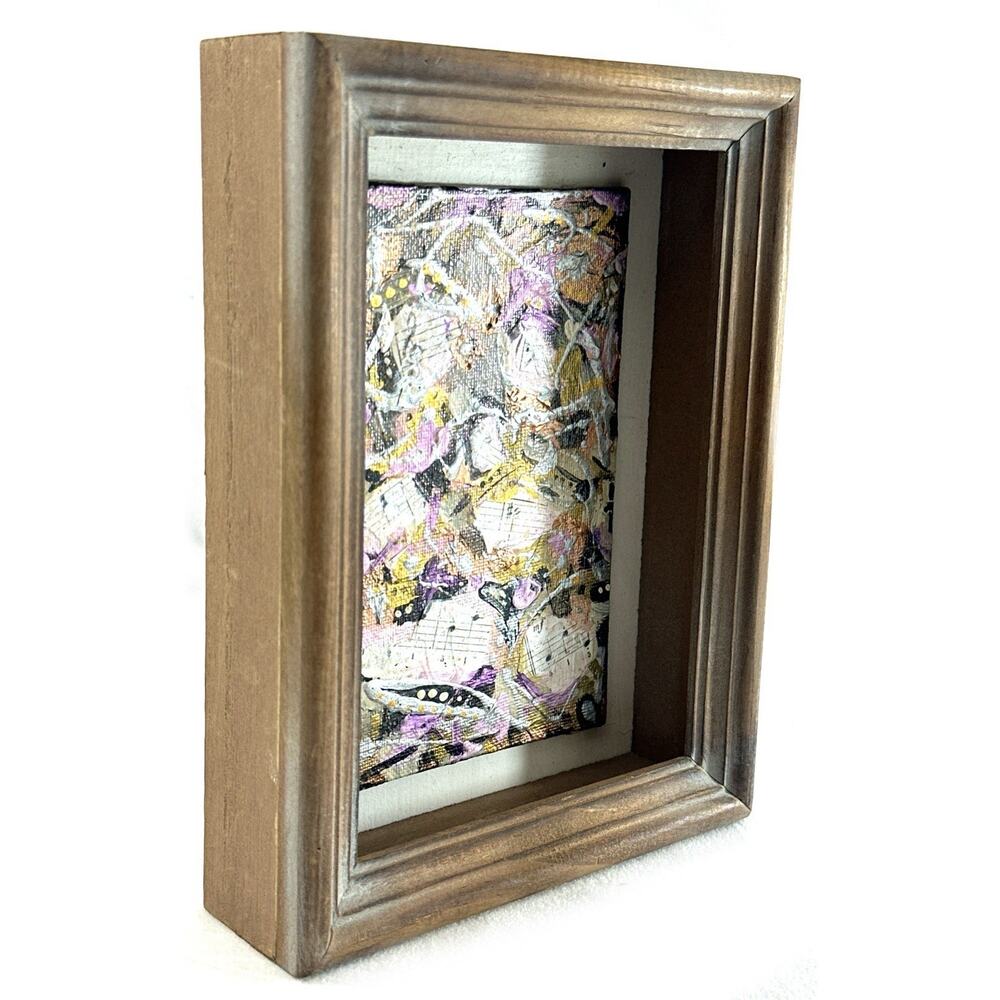 G. Rappaport W. Framed Mixed Media Art – “A Song in My Art” 2022 - Picture 7 of 8